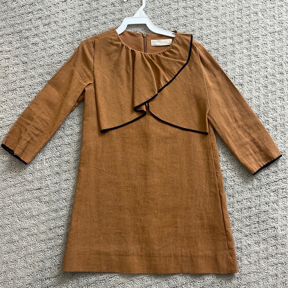 Zara Kids Casual Brown Dress